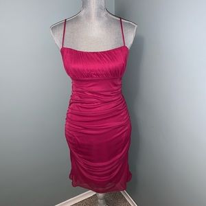 SCENE pink cocktail dress spaghetti straps wedding guest size medium